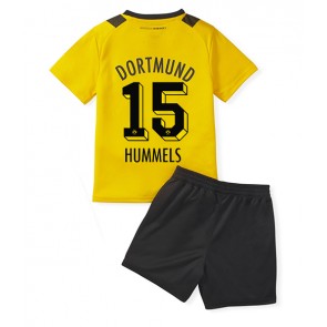 Borussia Dortmund Mats Hummels #15 kläder Barn 2022-23 Hemmatröja Kortärmad (+ korta byxor)